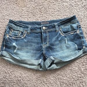 Shyanne Distressed Blue Jean Shorts